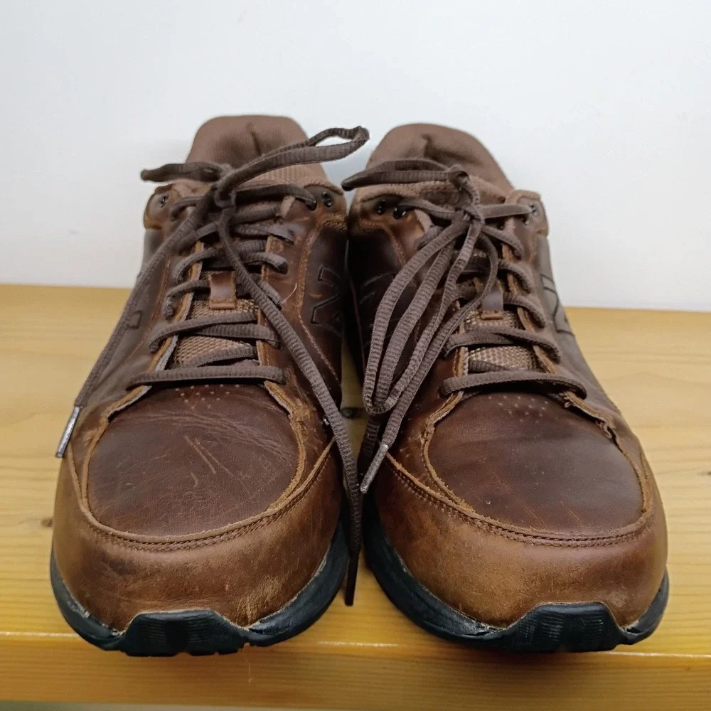 New Balance 928 Walking Shoes Mens Size 11 D Brown Leather Rollbar‎ MW928BR